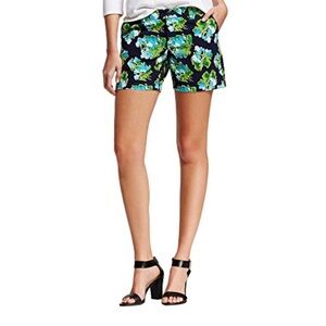 Merona Floral Women's Shorts - Blue and Green size 18